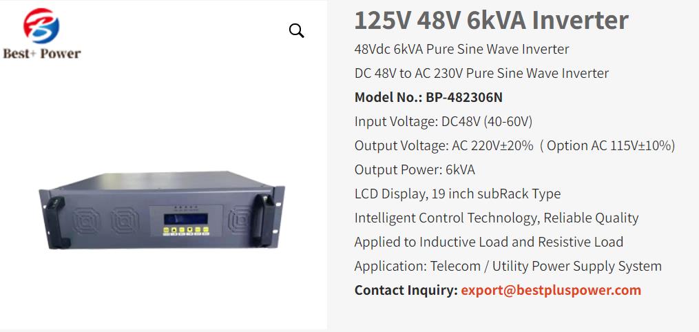 125V 48V 6kVA Inverter